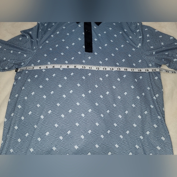 Robert Graham Blue and Black Polka Dot Polo Shirt - Picture 4 of 6